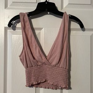 Urban Outfitters pink crop top, size small